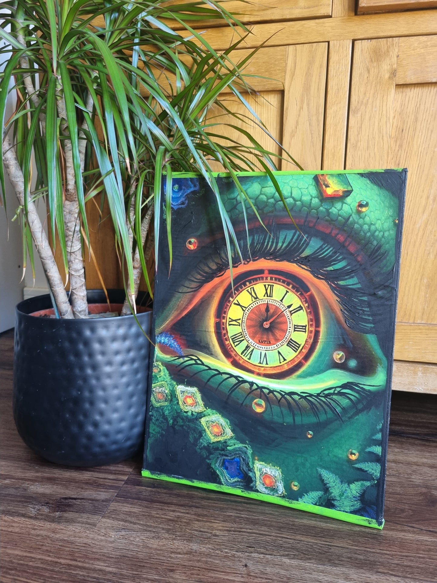 Visions of Mortality - Dragonborn Eye with Foresight - Dungeons and Dragons Style Print