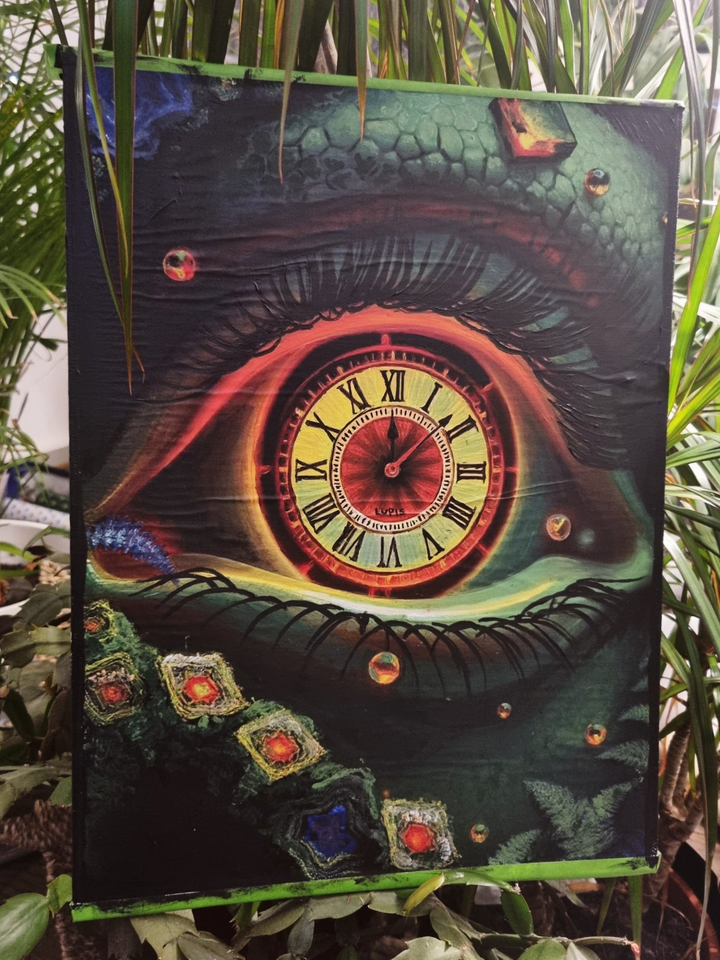Visions of Mortality - Dragonborn Eye with Foresight  - Dungeons and Dragons Style Print